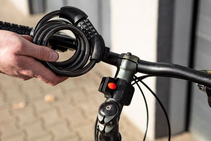 Замок протиугінний кодований Neo Tools, 120ммх12мм, чорний