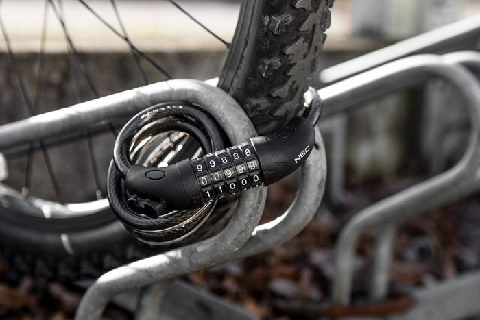 Замок протиугінний кодований Neo Tools, 120ммх12мм, чорний