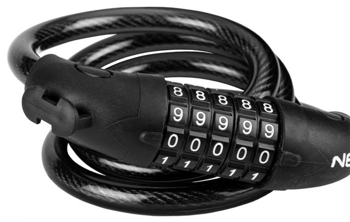 Замок протиугінний кодований Neo Tools, 120ммх12мм, чорний