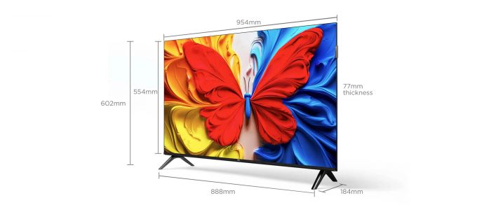 Телевізор 43" TCL QLED FHD 60Hz Smart Android TV Black