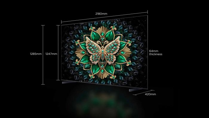 Телевізор 98" TCL MiniLED 4K 144Hz Smart Google TV Titan ONKYO sound