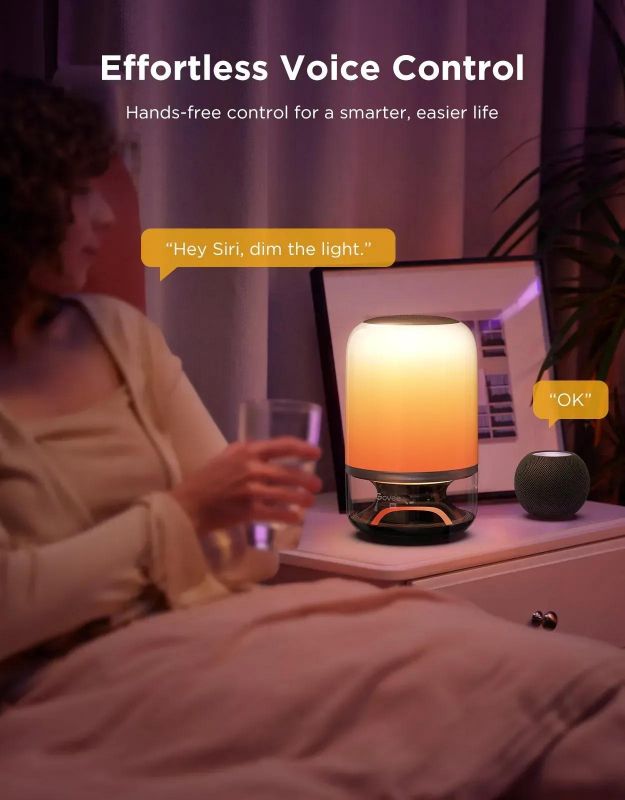 Настільний світильник розумний Govee Table Lamp 2 Pro x Sound by JBL, RGBICWW, WI-FI/Bluetooth, білий