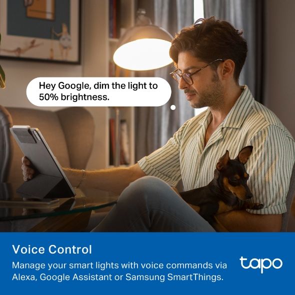 Розумна багатокольорова Wi-Fi лампа TP-LINK Tapo L430C N300 E14