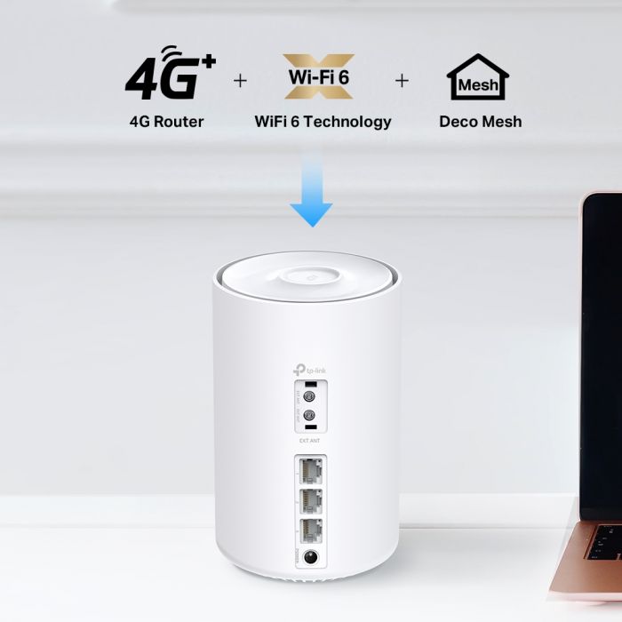 Система WiFi-Mesh TP-LINK Deco X10 4G/LTE. AX1500, 3xGE LAN/WAN, 1мод
