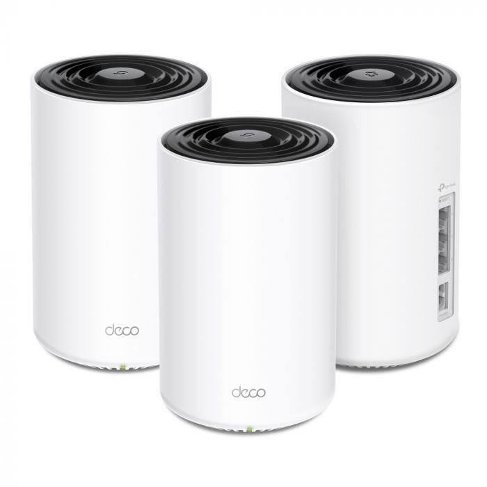 Система WiFi-Mesh TP-LINK Deco PX10 AX1500, 3xGE LAN/WAN, 3 мод, Powerline AV1000