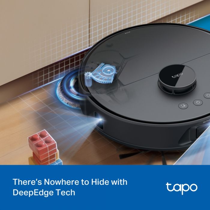 Робот-пилосмок TP-LINK TAPO RV 50 PRO OMNI з вологим прибиранням + розумна док-станція з функцією автоматичного спорожнення
