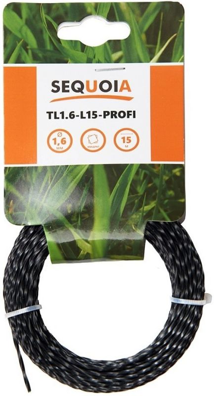 Ліска косильна SEQUOIA 1.6мм 15м кручений квадрат