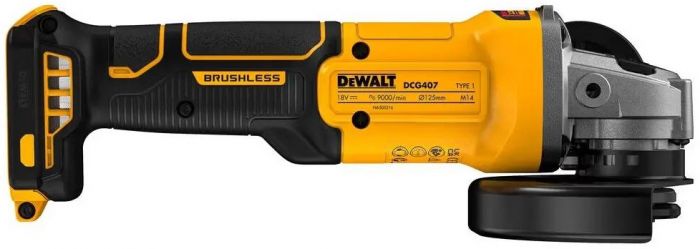 Шліфмашина кутова акумуляторна DeWALT XR Li-lon 18В 125мм 9000об/хв 1.61кг без АКБ та ЗП