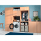 Пральна машина Indesit фронтальна, 6кг, 1200, A+++, 44.6см, дисплей, пара, інвертор, люк чорний, білий