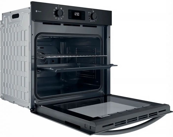 Духова шафа Indesit електрична, 71л, A+, дисплей, конвекція, чорний