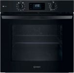 Духова шафа Indesit електрична, 71л, A+, дисплей, конвекція, чорний