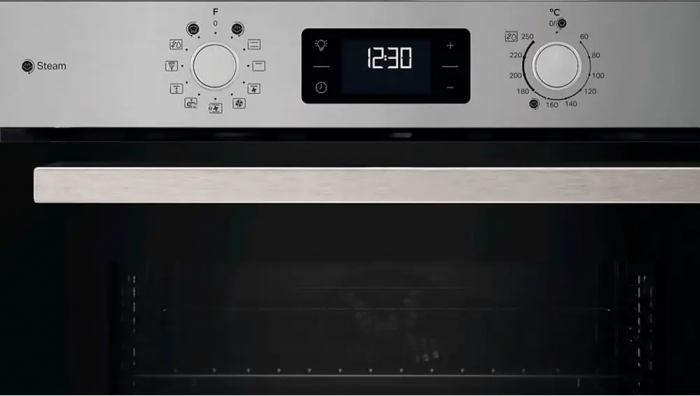 Духова шафа Indesit електрична, 71л, A+, дисплей, конвекція, телескопічні напрямні, нерж