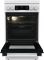 Плита Gorenje комбінована, 70л, 50x60см, метал. кришка, дисплей, IconLed, емальовані, білий