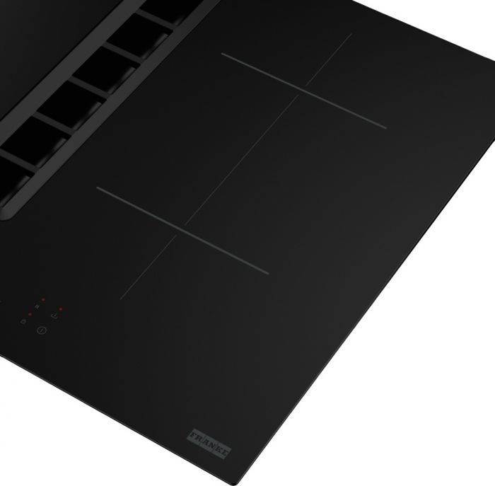 Варильна поверхня Franke індукційна, з фільтром, 70см, вбудована витяжка, Booster, Bridge, 1050м.куб/год, A+, автовідключення, Набір для рециркуляції, чорний