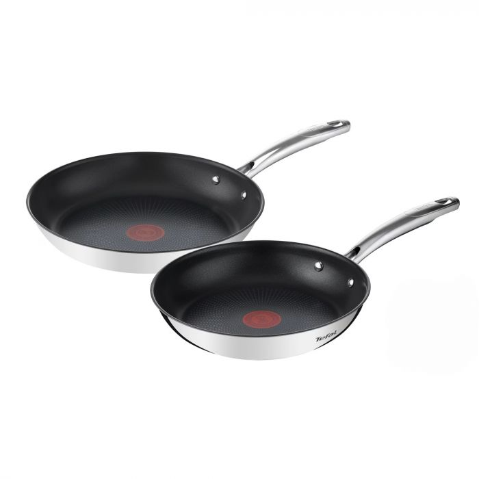 Набір сковород Tefal Duetto+, 2шт, 24/28см, нержавіюча сталь