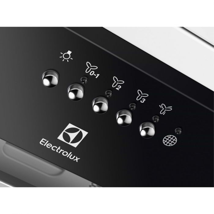 Витяжка Electrolux вбудована, 54см, 600м.куб/год., Hob2Hood, чорний