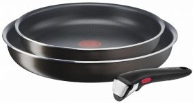 Набір посуду Tefal Ingenio XL Intense, змінна ручка, 3предмети, алюміній, бакеліт, коричневий