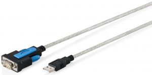 Адаптер DIGITUS USB-A > RS232 (M/M), FTDI, 1.8м