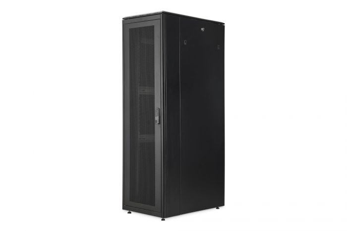 Шафа DIGITUS 19", 42U, Unique Server-N, перфоровані двері, 600x1000 мм, 1200кг максимально, чорна