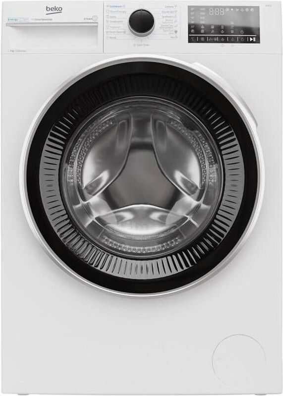 Пральна машина Beko фронтальна, 7кг, 1200, A, 50см, дисплей, інвертор, пара, білий