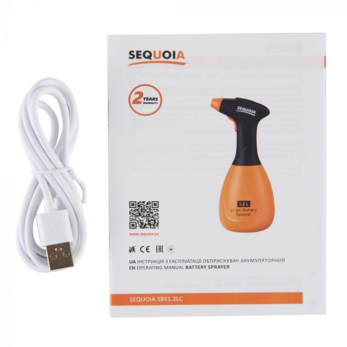 Обприскувач акумуляторний SEQUOIA SBS1.2LC 1.2л 3.7В 1.4бар 0.36кг
