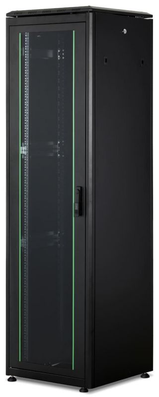 Шафа DIGITUS 19", 42U, Network Unique, перфоровані двері, 600x600 мм, 1200кг максимально, чорна