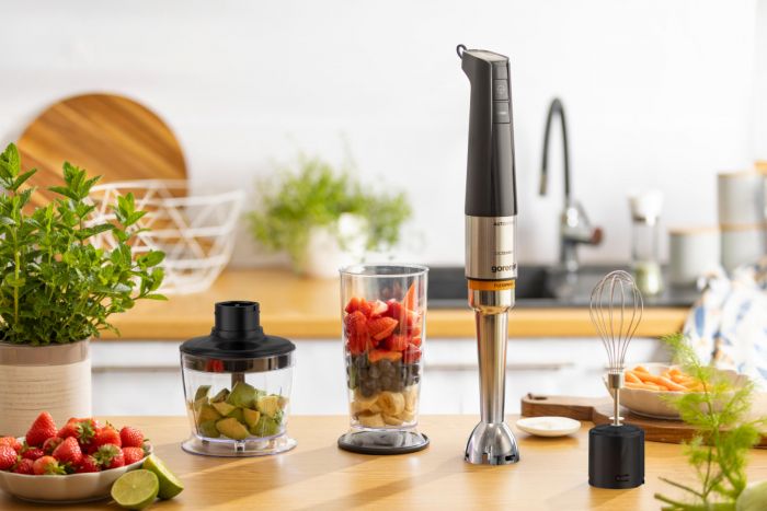 Блендер Gorenje заглибний 1200Вт, 3в1, чаша-800мл, чорний