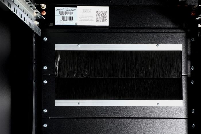 Шафа DIGITUS 19", 42U, Network Unique, передні двері зі склом, 600x800 мм, 1200кг максимально, чорна