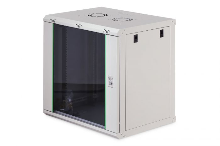 Шафа DIGITUS 19", 12U, Wall Mounting Dynamic Basic, 600x450 мм, 60кг максимально, сіра