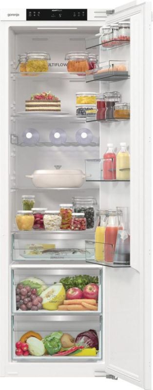 Холодильна камера Gorenje вбудована, 177х55х54см, 1 двері, 300л, А+, FrostLess , Зона св-ті, Внутр. Диспл, Wi-Fi, Білий