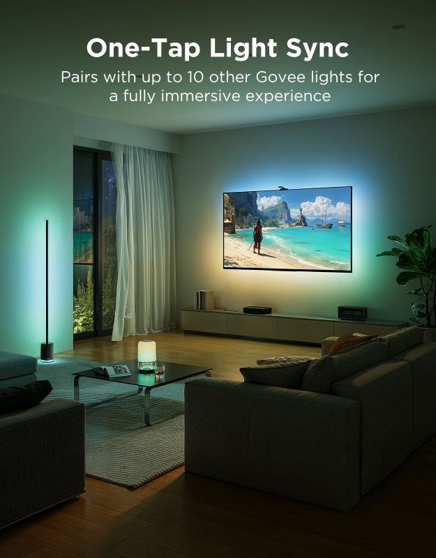 Набір адаптивного підсвічування Govee R2A81 Three-cameraTV Backlight 75-85', RGBIC, WI-FI/Bluetooth, чорний