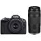Цифр. фотокамера Canon EOS R50 + RF-S 18-45 IS STM + RF75-300 IS STM Black
