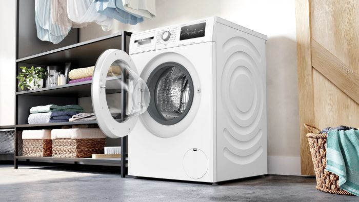 Пральна машина Bosch фронтальна, 8кг, 1400, A, 59см, дисплей, білий