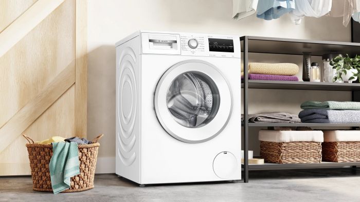 Пральна машина Bosch фронтальна, 8кг, 1400, A, 59см, дисплей, білий