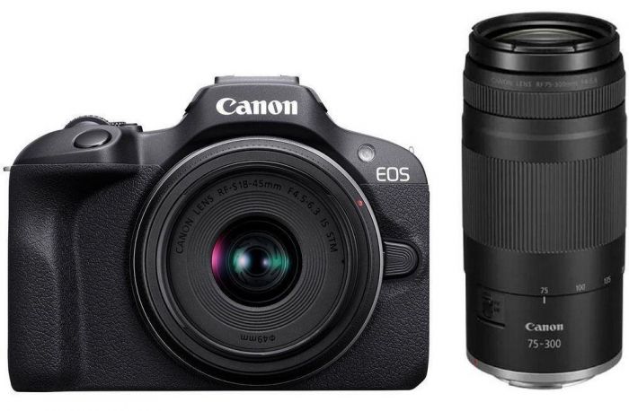 Цифр. фотокамера Canon EOS R100 + 18-45 IS STM + 75-300 IS STM