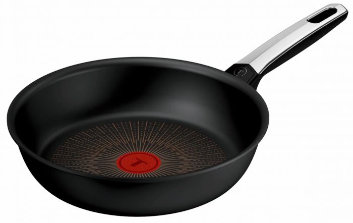 Сковорода Tefal Excellence Fusion,24см, алюміній, нержавіюча сталь, бакеліт, чорний