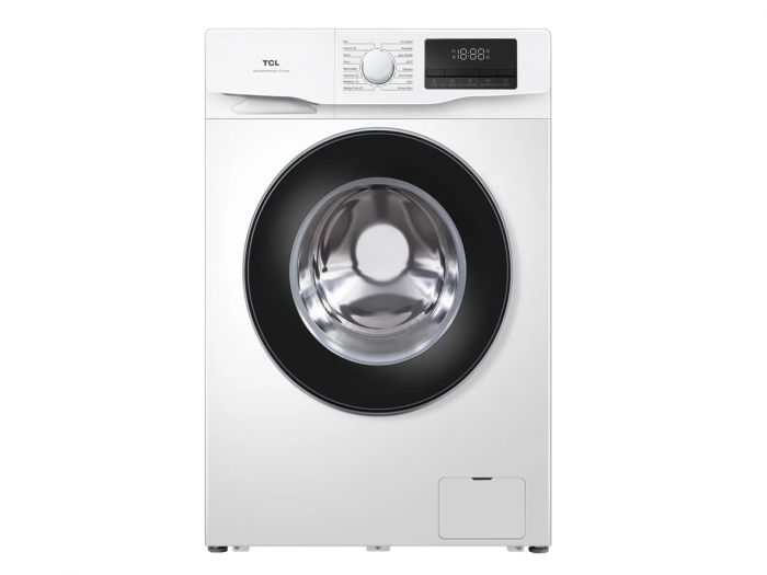 Пральна машина TCL фронтальна, 6кг, 1000, B, 45см, дисплей, пара, інвертор, білий
