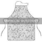 Фартух ARDESTO Grey leaves 60х80см, 100% поліестер, cірий