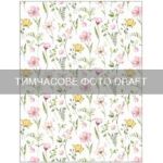 Рушник для кухні ARDESTO Spring flowers 50x68см, 100% бавовна, білий