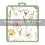 Прихватка ARDESTO Spring flowers 18х20см, 100% поліестер, білий