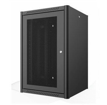 Шафа MIRSAN 19", 9U, WTN, перфорація 80%, 600x450 мм, 2т.кріпл, максимально 100 кг, чорна