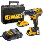 Шурупокрут-дриль акумуляторний DeWALT XR Li-Ion 18В акб 2х2А·год 70Нм 550-2000об/хв кейс, ЗП 1.5кг