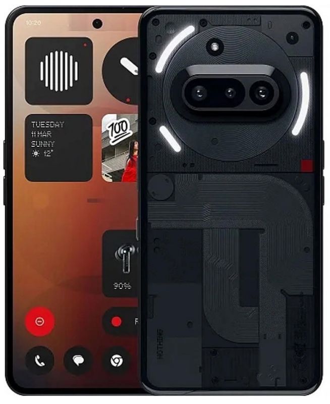 Смартфон Nothing Phone (3a) 6.77" 8/128ГБ, 2SIM, 5000мА•год, чорний