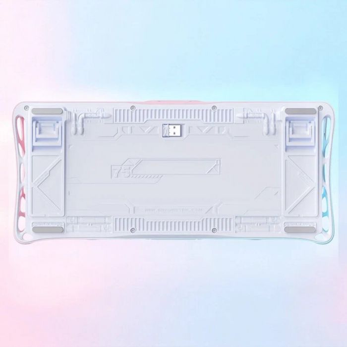 Клавіатура механічна GravaStar Mercury K1 Lite 80keys, GravaStar x BSUN Grey, BT/WL/USB, Lumen Rose