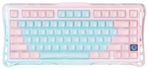 Клавіатура механічна GravaStar Mercury K1 Lite 80keys, GravaStar x BSUN Grey, BT/WL/USB, Aurora Mist