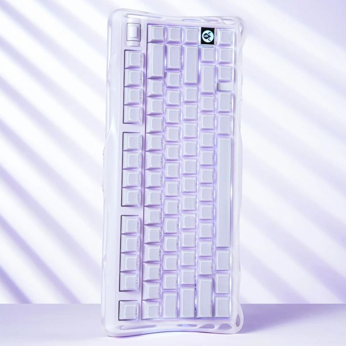 Клавіатура механічна GravaStar Mercury K1 80keys, GravaStar x Kailh Cheery Pink, EN, BT/WL/USB, Lavender Purple