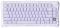 Клавіатура механічна GravaStar Mercury K1 80keys, GravaStar x Kailh Cheery Pink, EN, BT/WL/USB, Lavender Purple