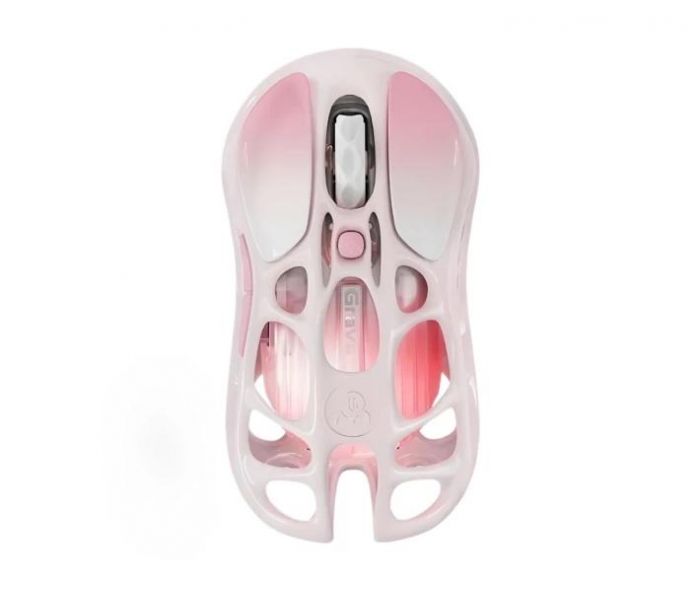 Миша GravaStar Mercury M1 Pro, magnesium alloy body, BT/WL/USB-A, RGB, Sakura Pink