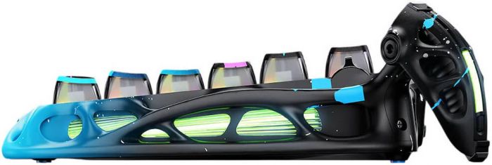 Клавіатура магнітна GravaStar Mercury V75 Pro 80keys, Magnetic Jade Gaming, 8K, USB-A, RGB, Neon Graffiti