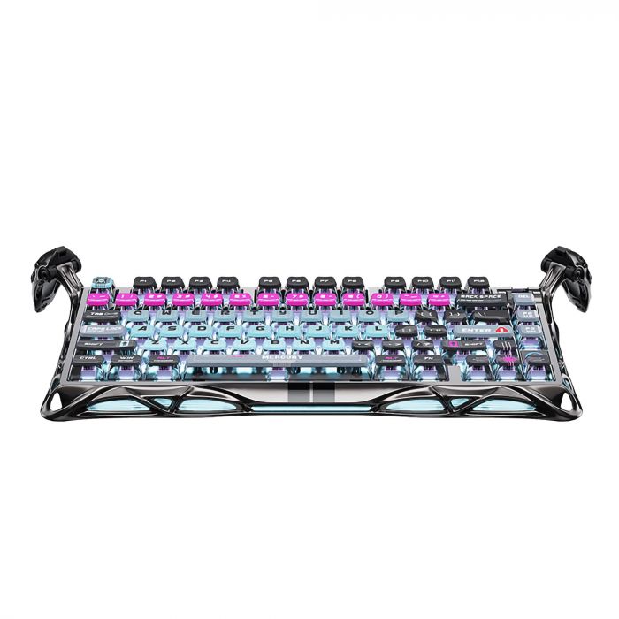 Клавіатура магнітна GravaStar Mercury V75 Pro 80keys, Magnetic Jade Gaming, 8K, USB-A, RGB, Cyberpunk